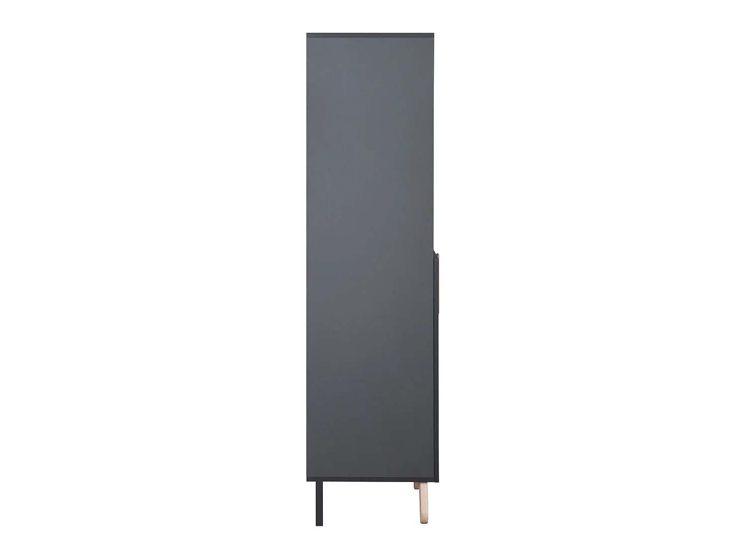 Étagère enfant Jara avec finition gris anthracite et éléments en bois de hêtre