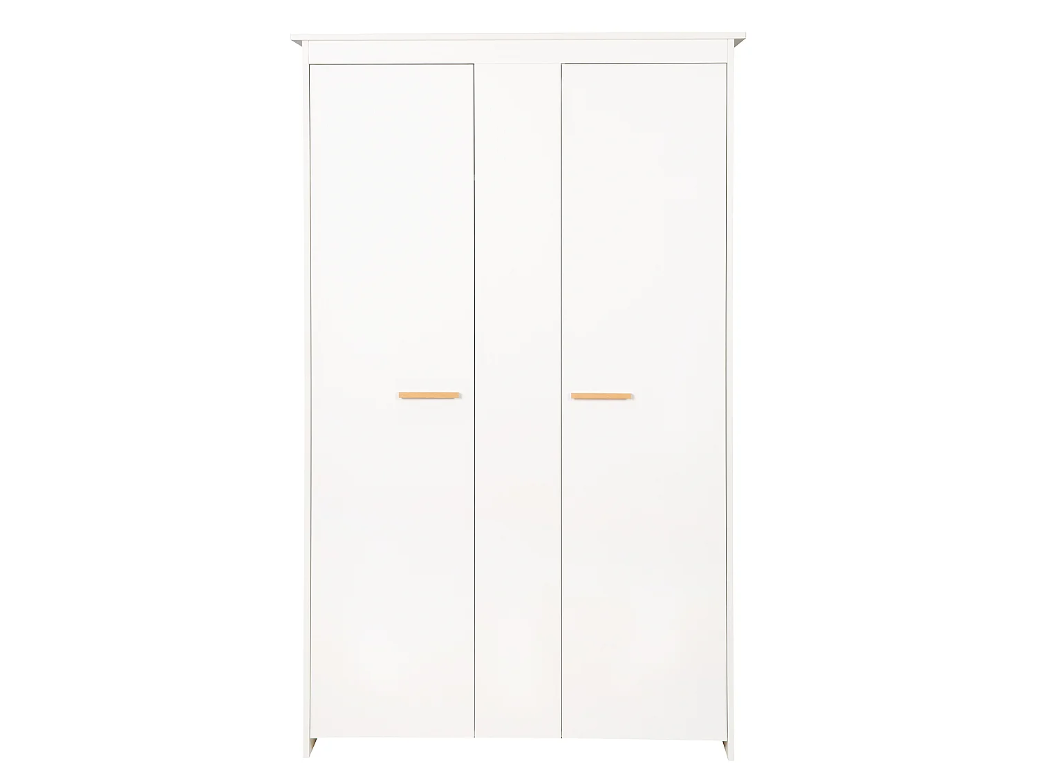 Armario Infantil Blanco Moderno de 2 Puertas Anton con Puertas de Cierre Suave y 5 Estantes
