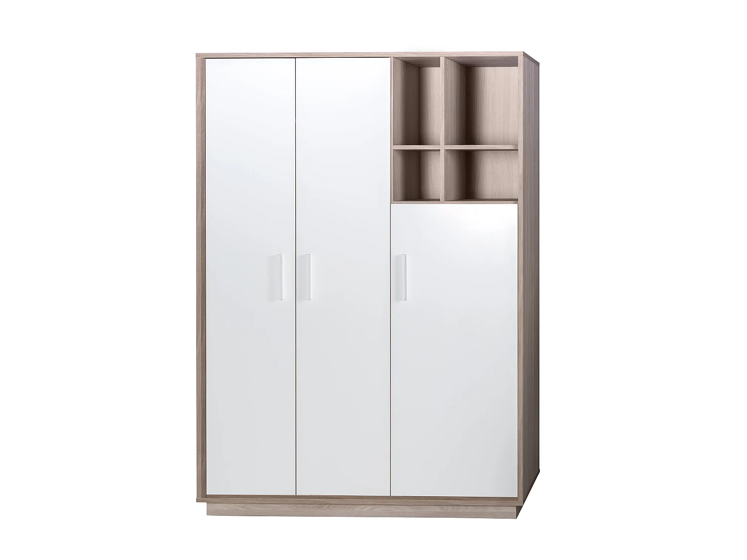 Armario de 3 puertas Roba Olaf Luna Elm/Blanco - Estilo atemporal para niños