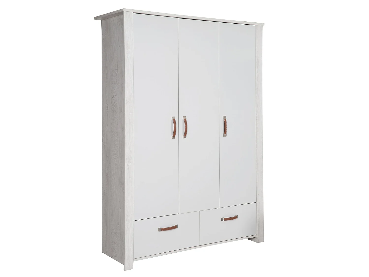 Armoire pour enfants à 3 portes Roba Mila avec technologie de fermeture en douceur et design moderne