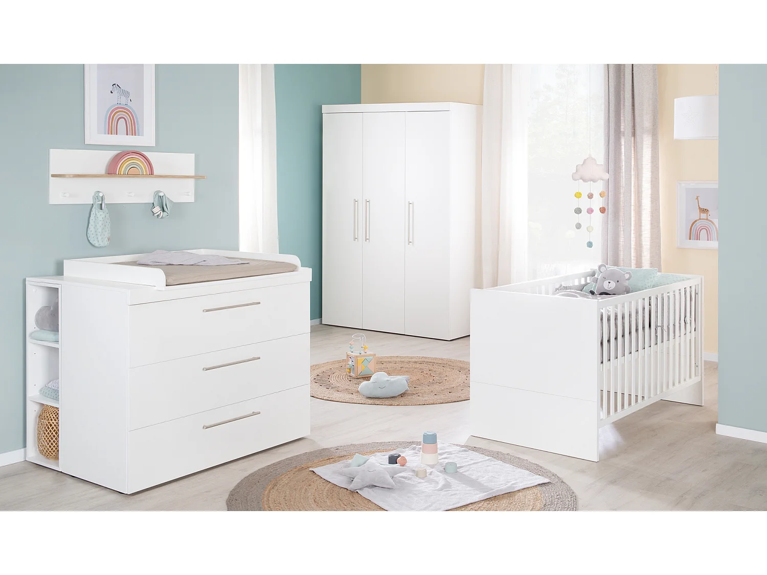 KLEIDERSCHRANK Kimi Gebrochenes Weiß