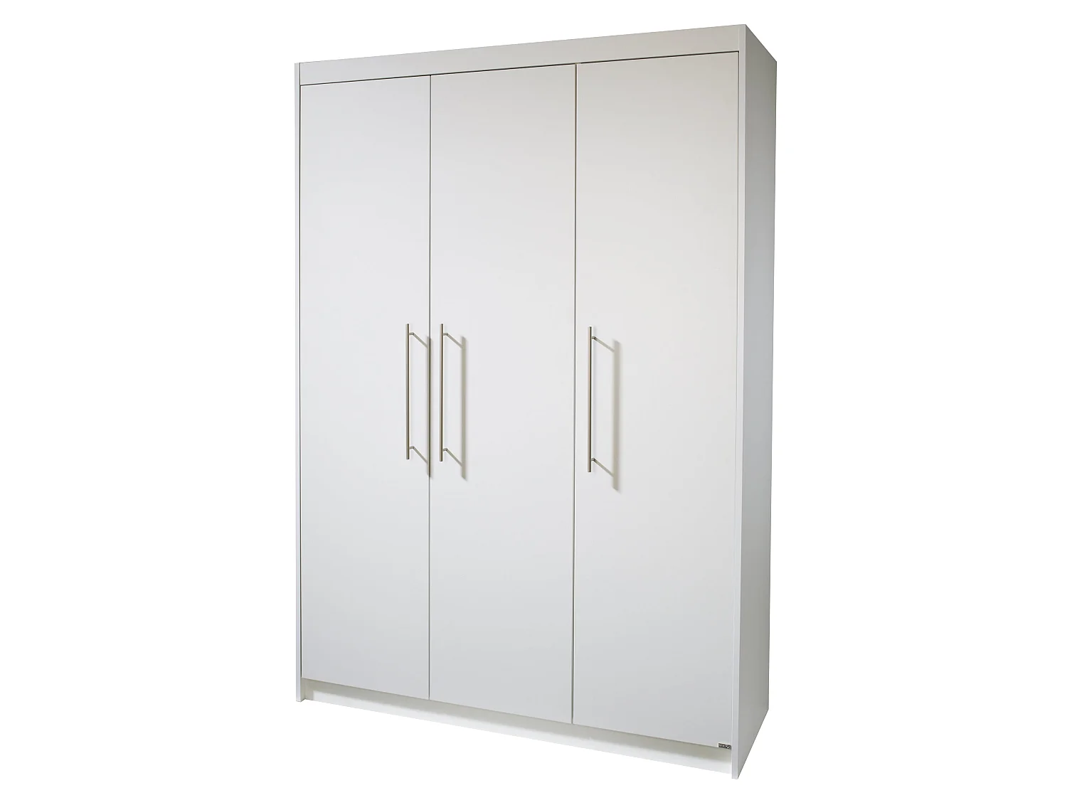 Armario de 3 Puertas Roba Maren con Manijas de Metal - Blanco, Muebles para la Habitación del Niño, 190x131x52cm
