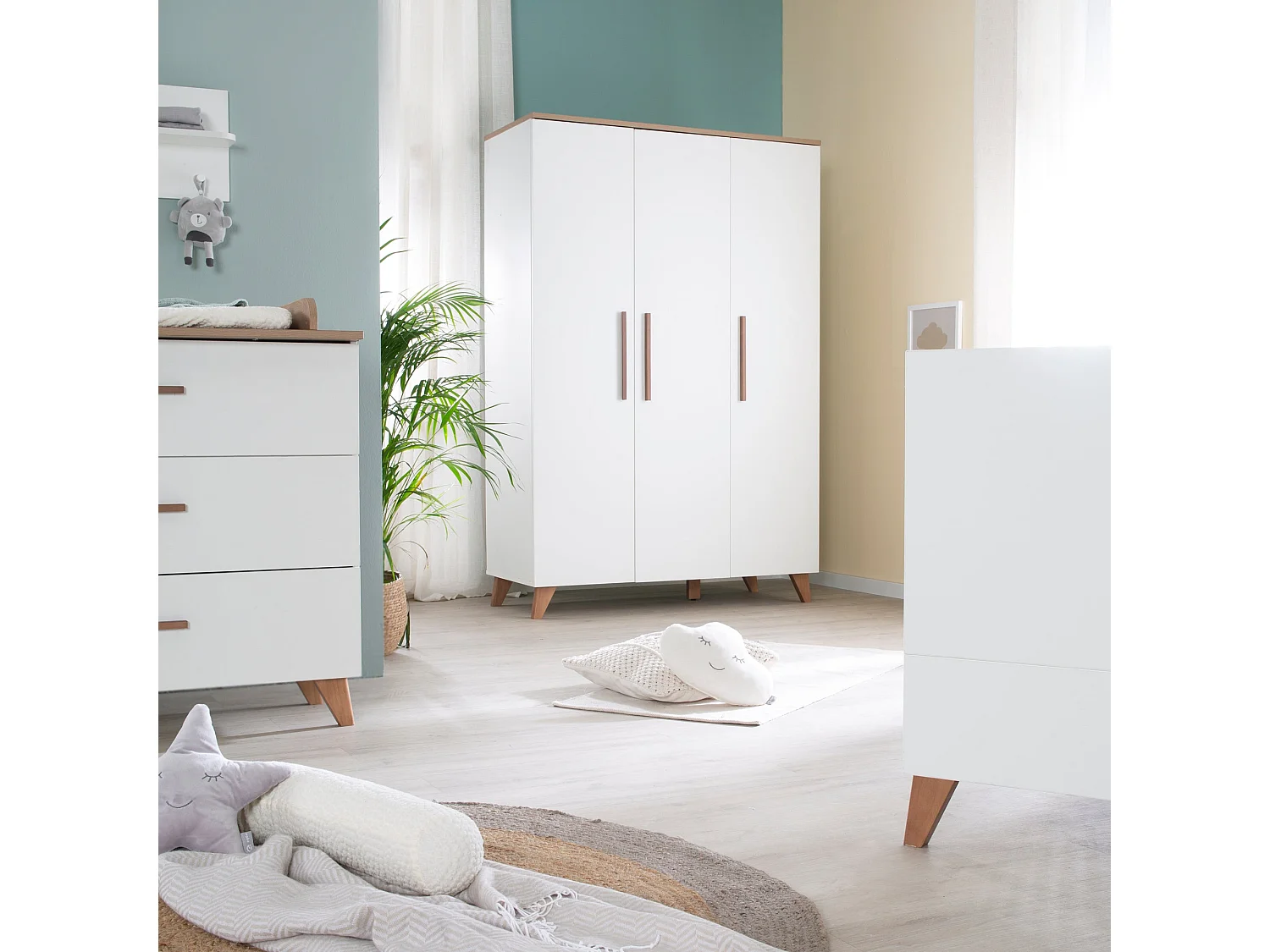 Kinderkleiderschrank Ole 3-türig