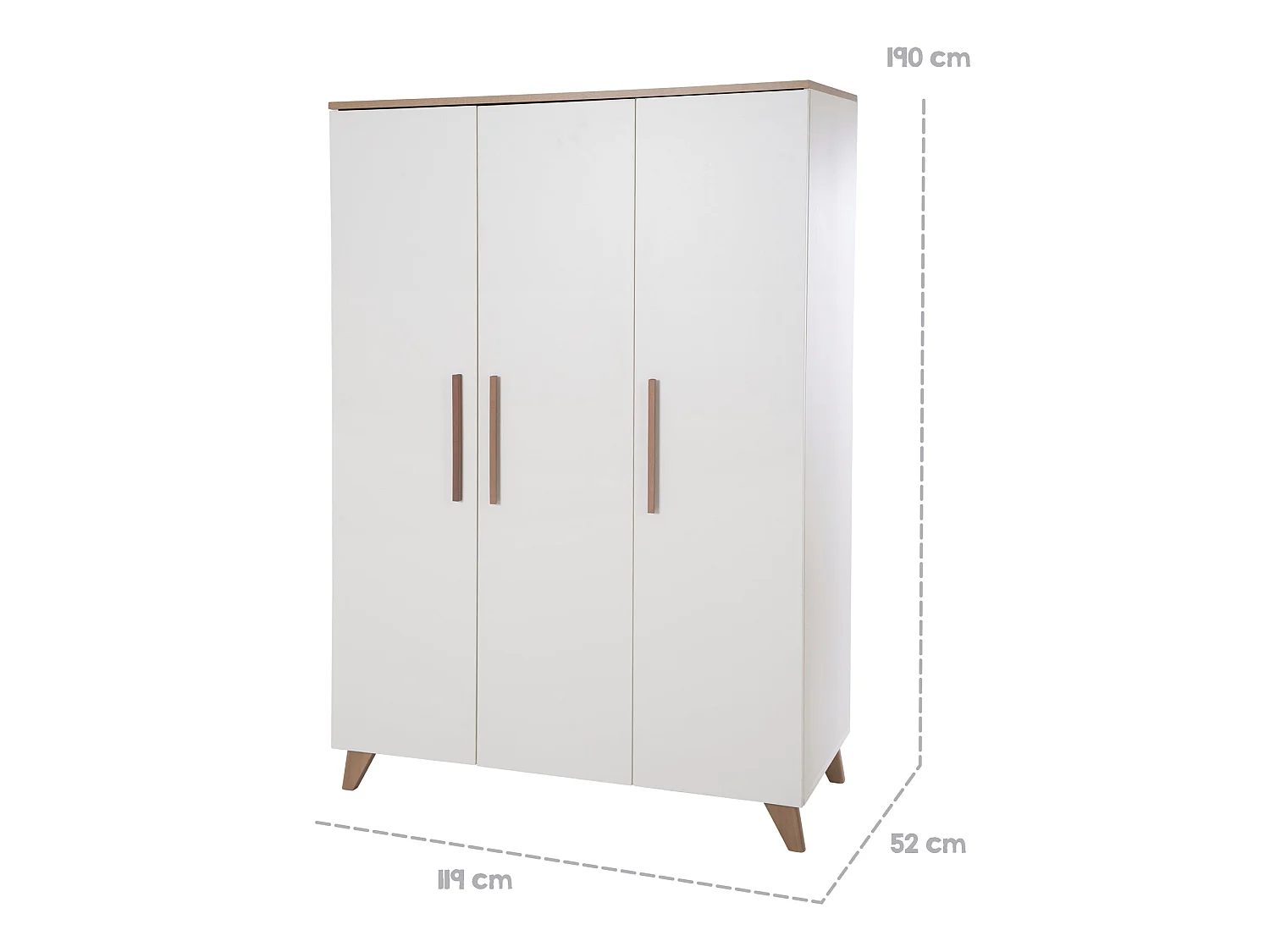 Kinderkleiderschrank Ole 3-türig