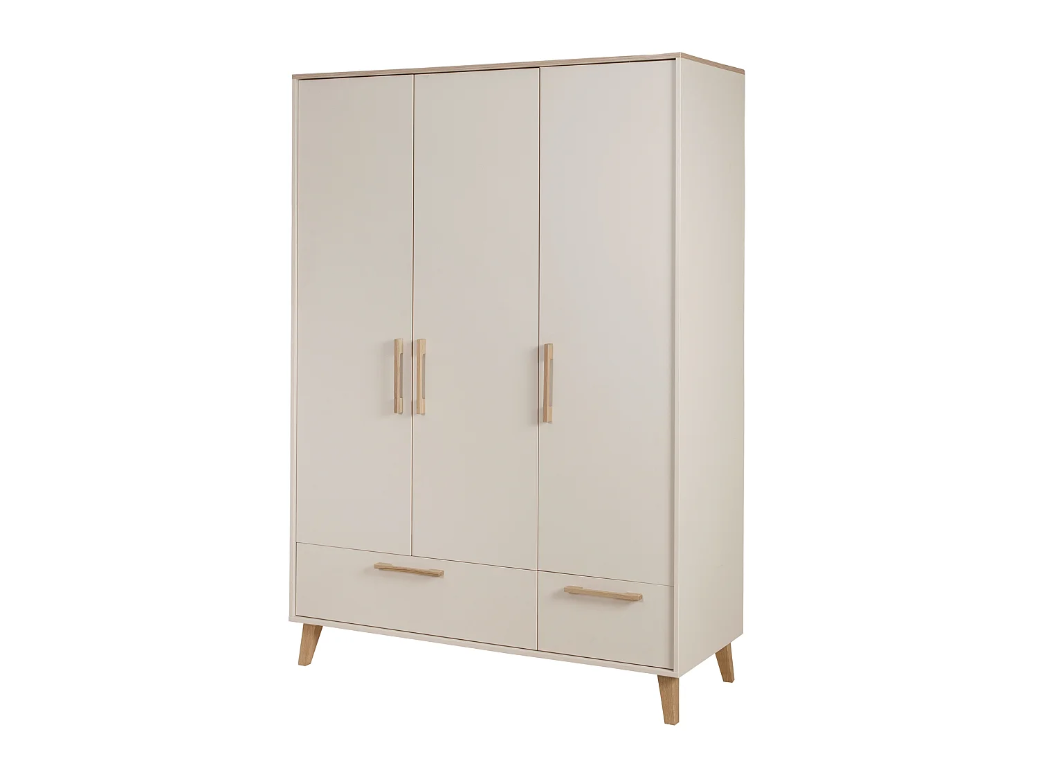 Armario para bebé de 3 puertas Jil Virginia Chestnut & Cashmere