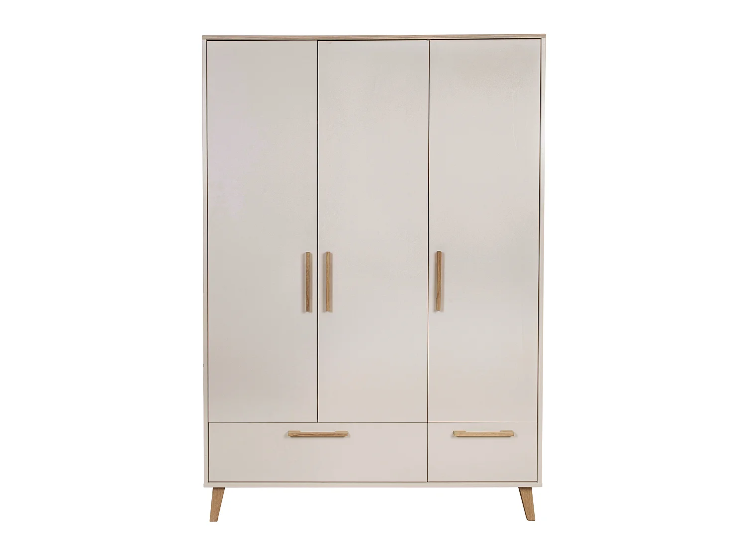 Armario para bebé de 3 puertas Jil Virginia Chestnut & Cashmere