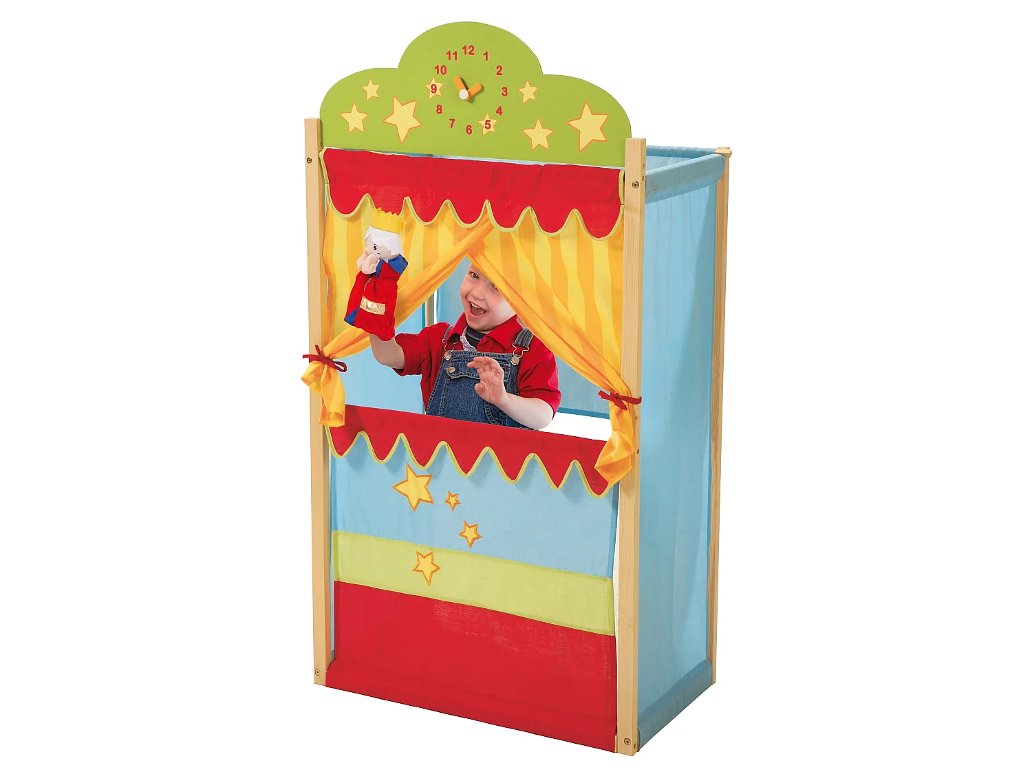 Kaspertheater mit Holzgestell