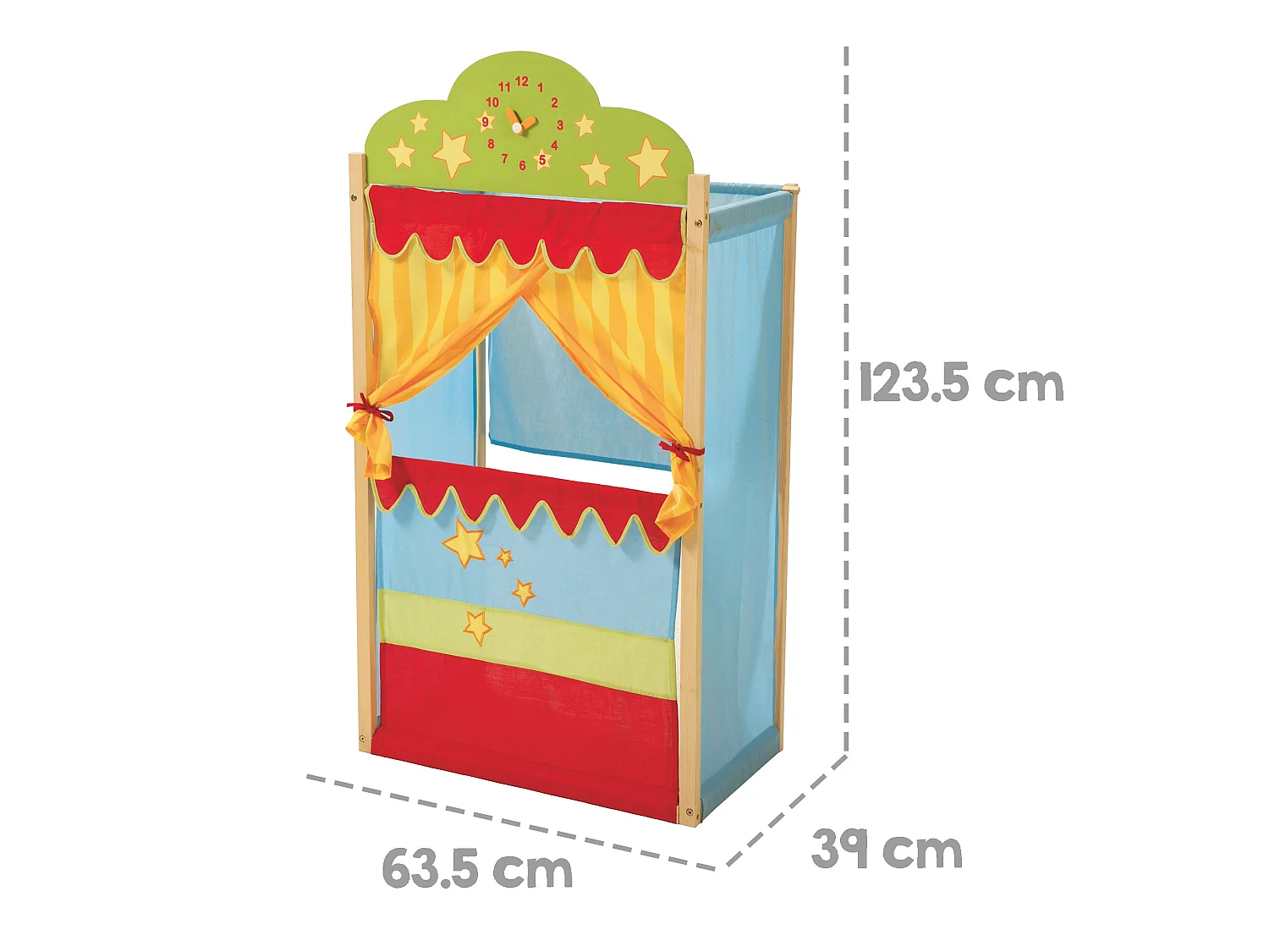 Kaspertheater mit Holzgestell