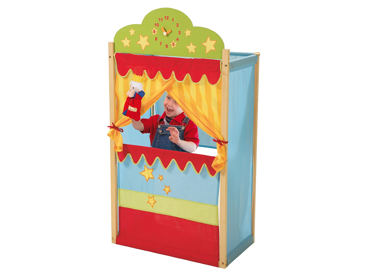 Kaspertheater mit Holzgestell