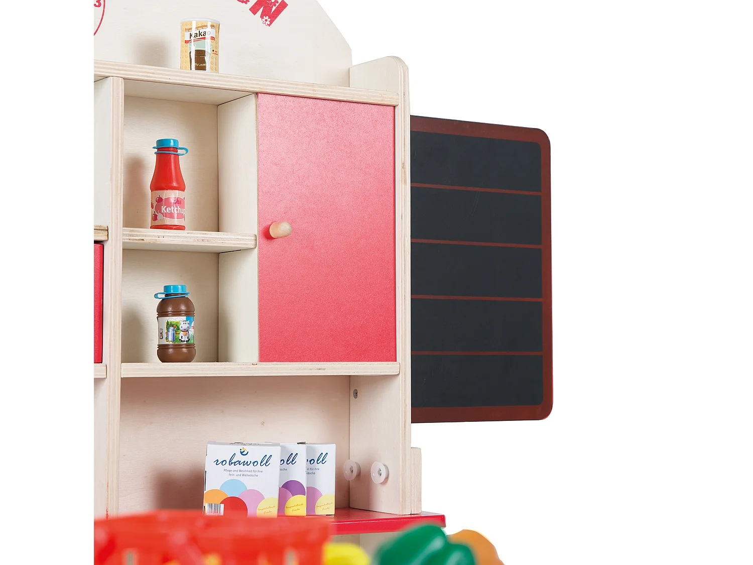 Roba Tante Emma Magasin de Jouets en Bois avec Motifs Alimentaires et Tableau