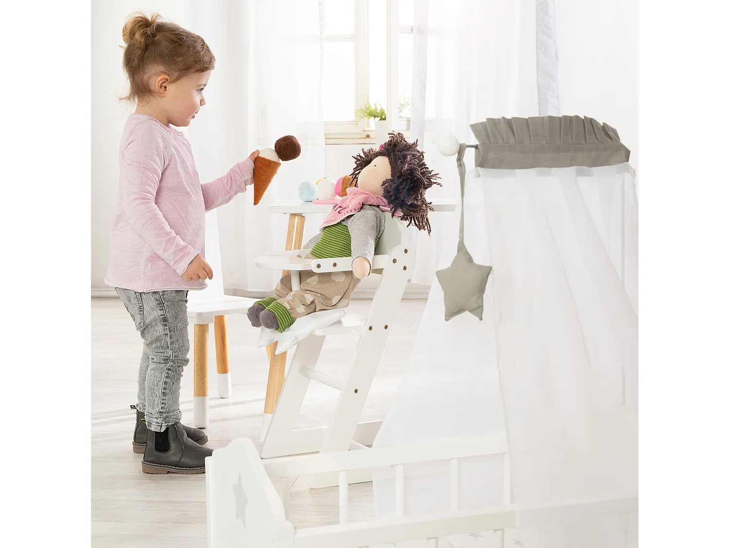 Rollenspielzeug PUPPENWIEGE Stella
