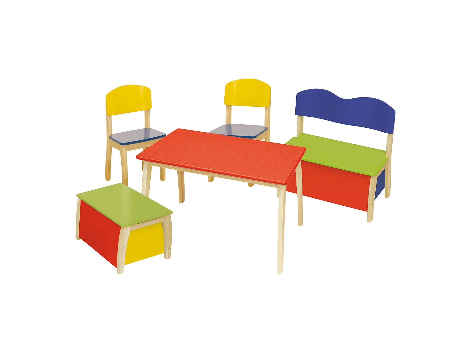 Kleurrijke Kinderstoel met Modern Ontwerp en 31.5cm Zithoogte