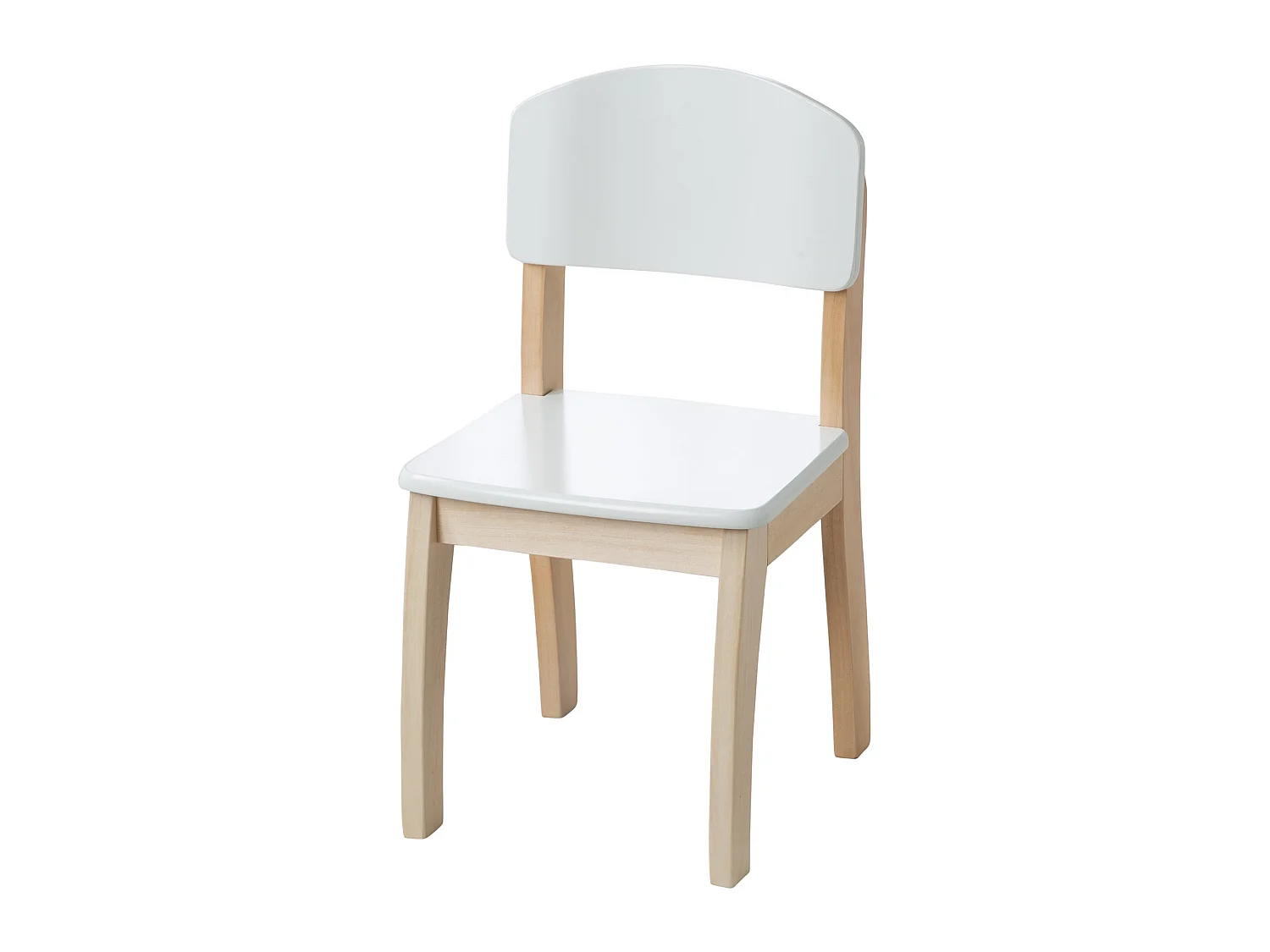 Moderne witte kinderstoel met een zithoogte van 31,5 cm voor kinderen van 2-10 jaar - Roba