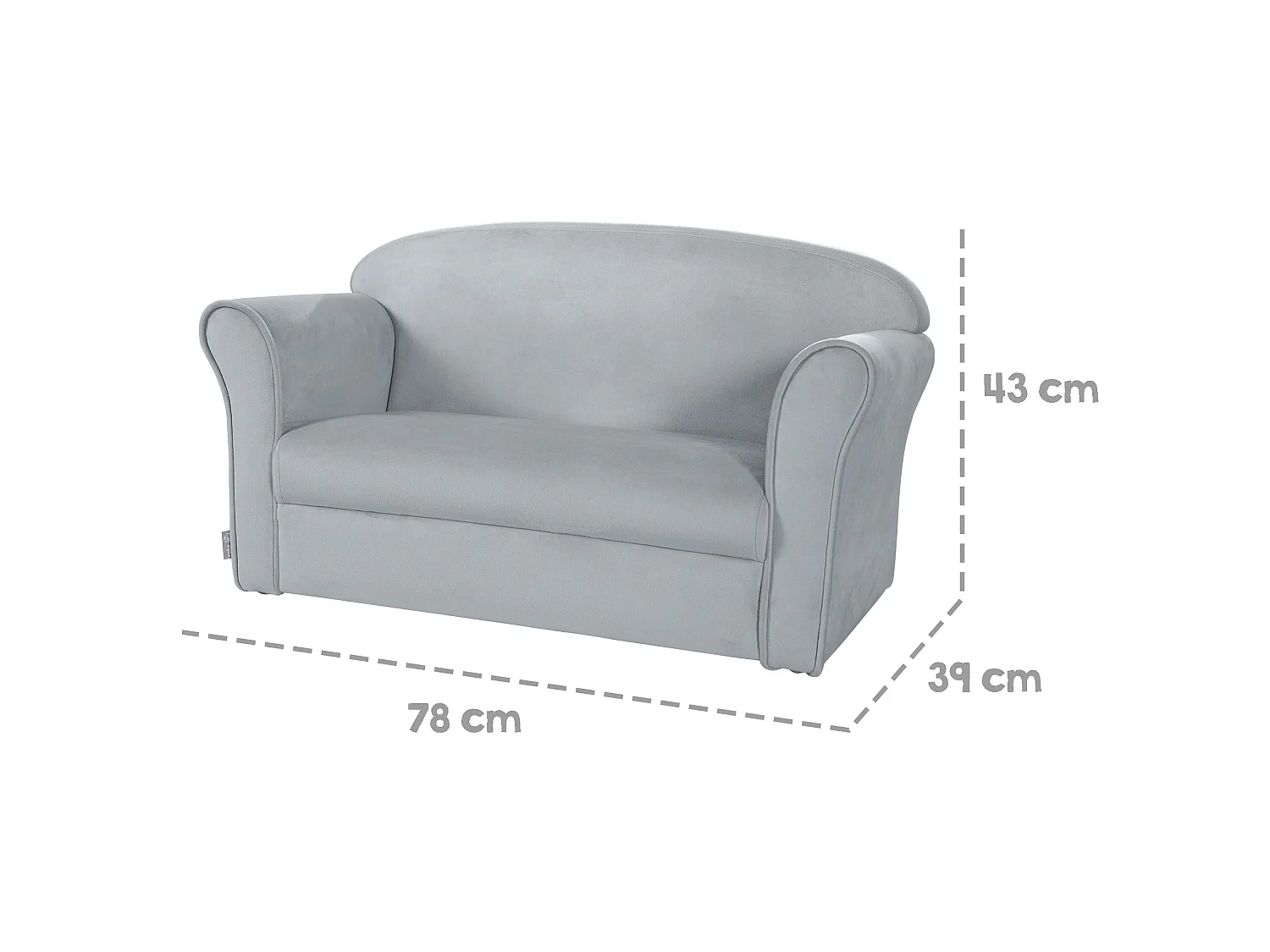 Kindersofa mit Armlehnen