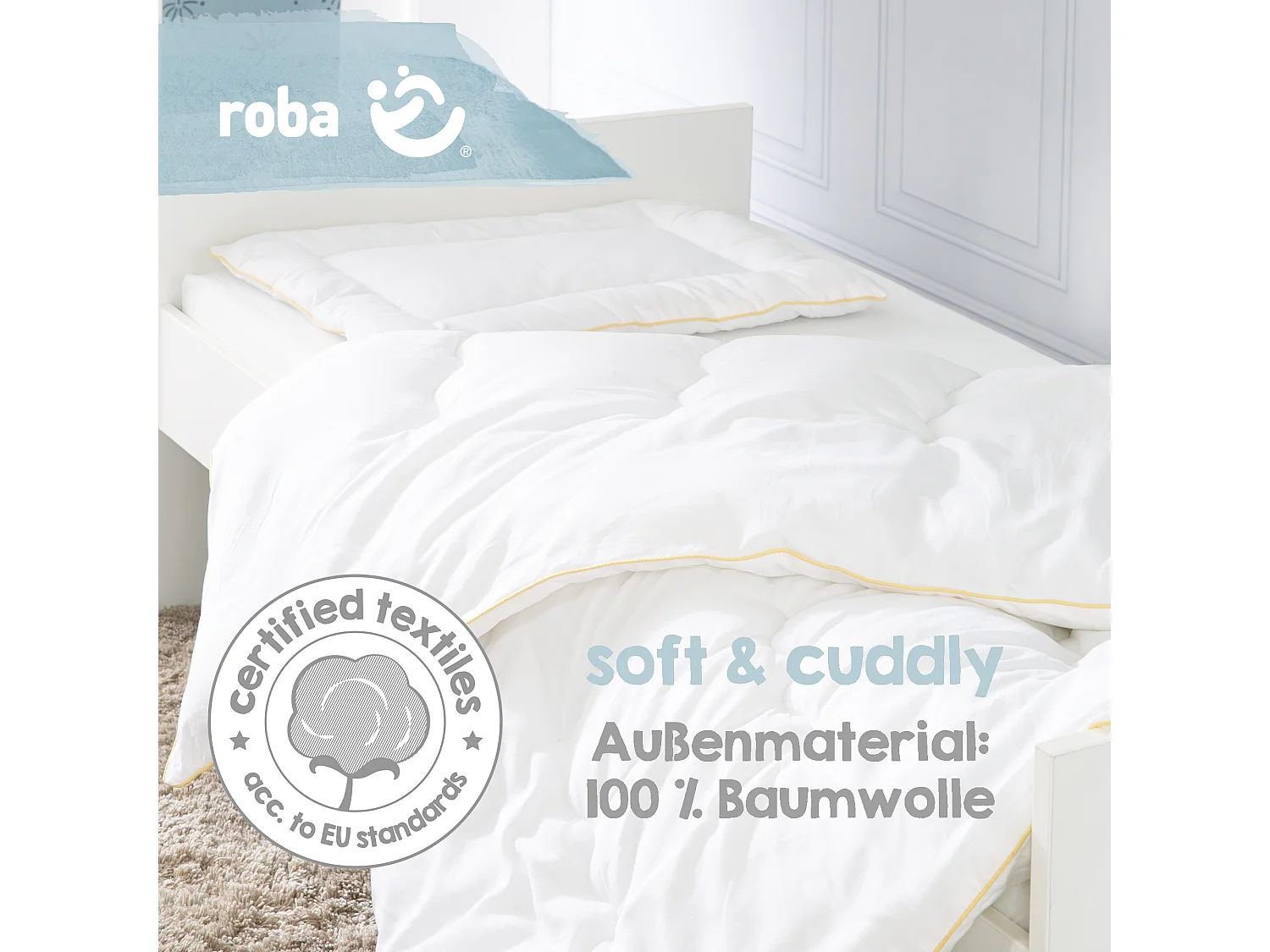 Babysteppbett-Set 2-teilig