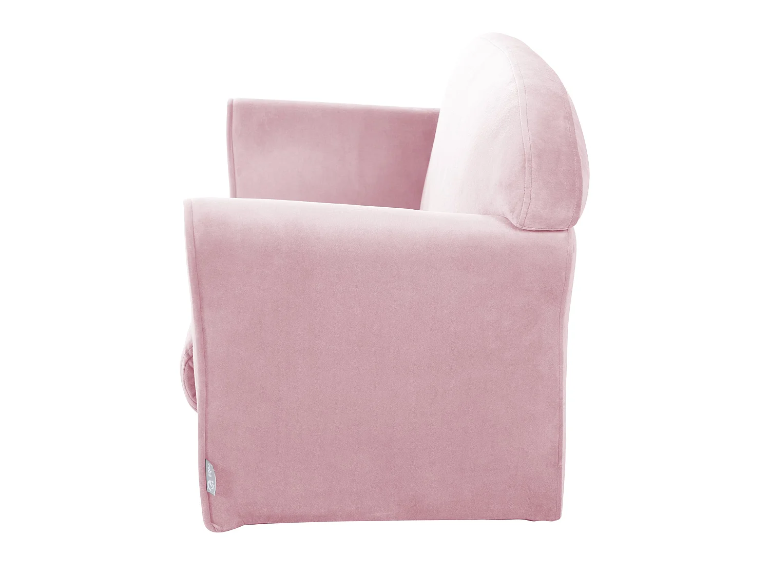 Roba Lil Sofa Canapé Enfant avec Accoudoirs, 2 Places, Rose/Mauve, Housse en Velours, Sûr et Confortable
