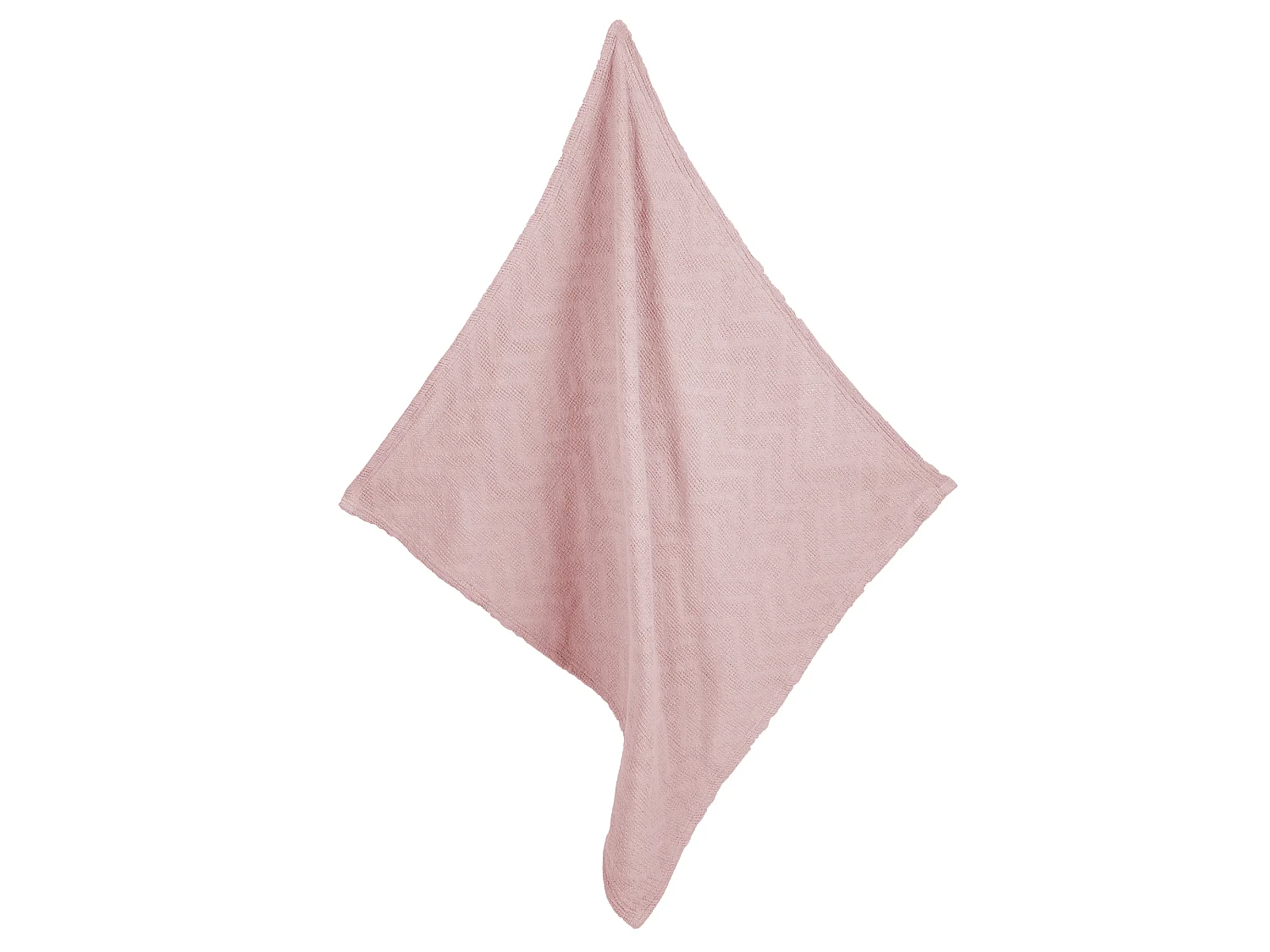 Coperta per Neonati Organica Lil Planet in Rosa Effetto Maglia - 100% Cotone, Certificata GOTS, Traspirante