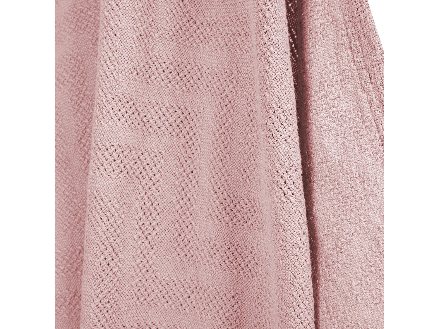 Coperta per Neonati Organica Lil Planet in Rosa Effetto Maglia - 100% Cotone, Certificata GOTS, Traspirante