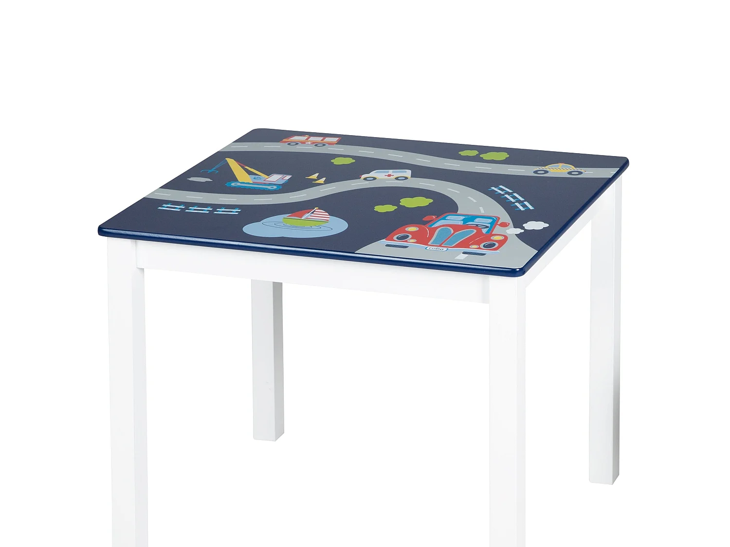 Ensemble Table et Chaises Enfants Roba 'Pilote de Course' Bleu et Blanc - Idéal pour les Enfants de 2 à 10 Ans