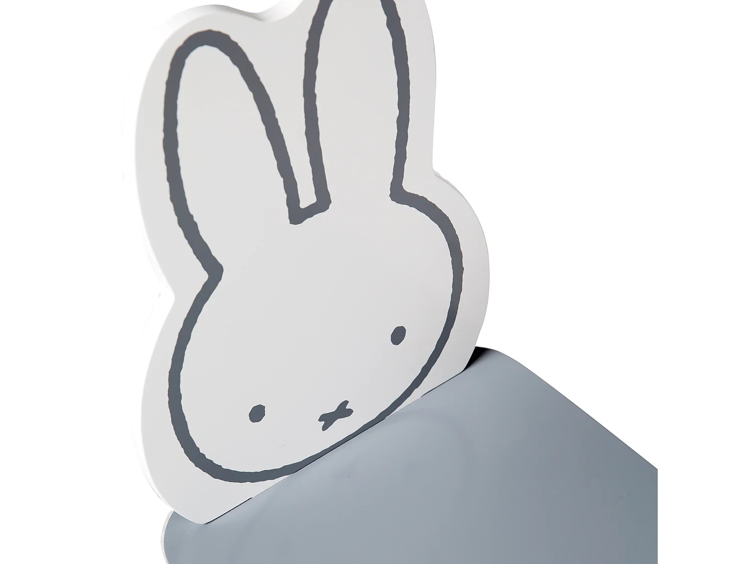 Juego de mesa y sillas para niños Roba Miffy, gris, forma rectangular, certificado seguro, edades 1,5-10