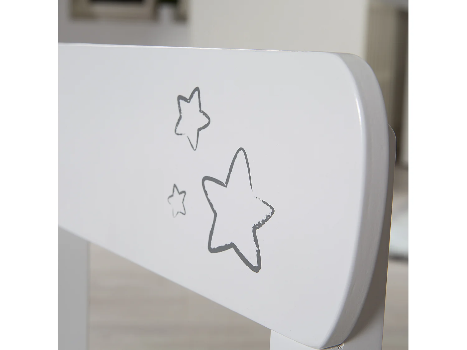 Ensemble Table et Chaises Enfants Roba Little Stars - Idéal pour les 2-10 ans, MDF, Imprimé Étoile, Conforme EN71-1:2014