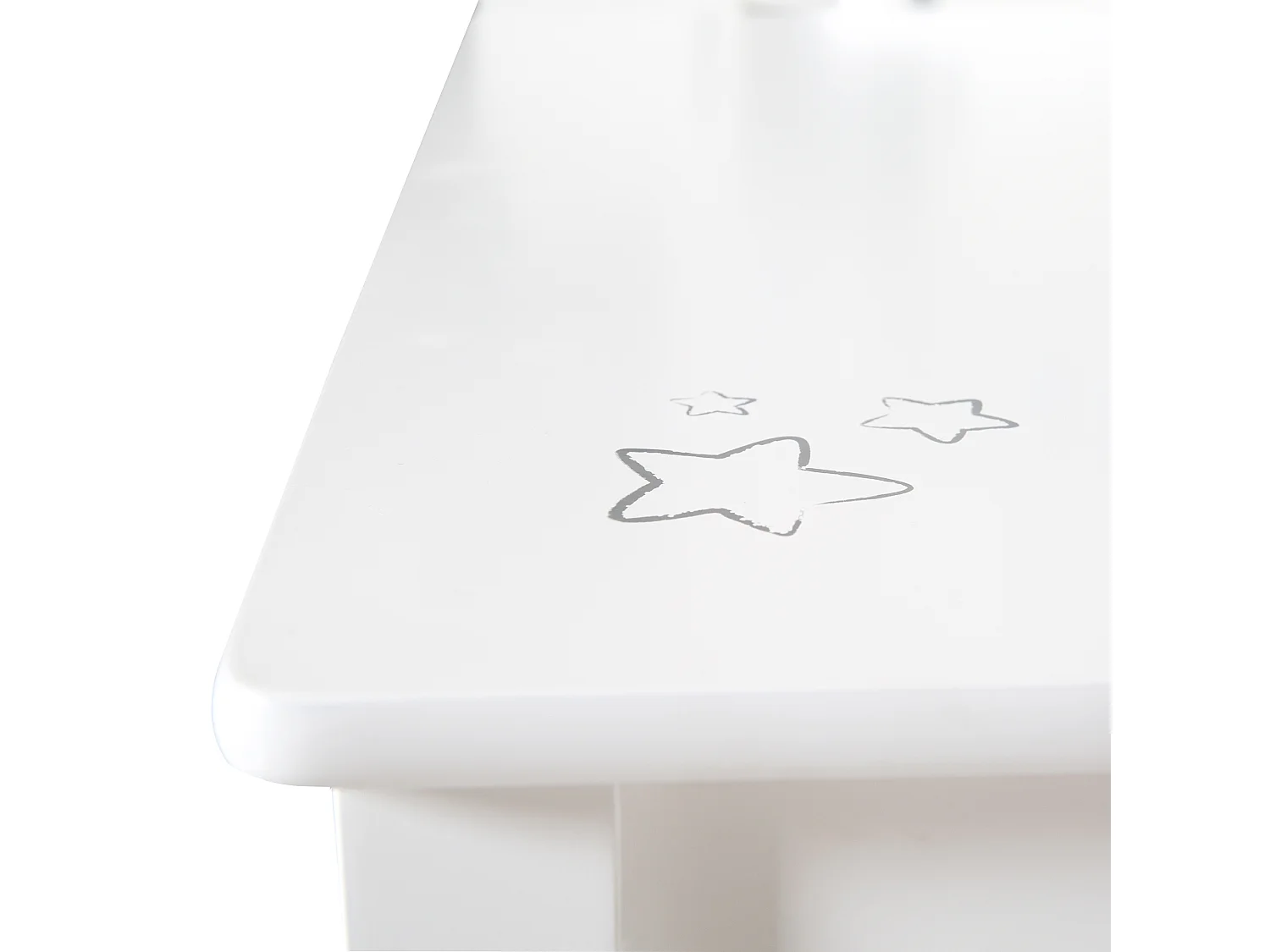 Ensemble Table et Chaises Enfants Roba Little Stars - Idéal pour les 2-10 ans, MDF, Imprimé Étoile, Conforme EN71-1:2014