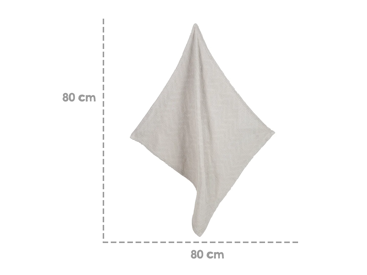 Coperta per Bambini Biologica Lil Planet in Grigio Effetto Maglia - Morbida, Ecologica e Traspirante