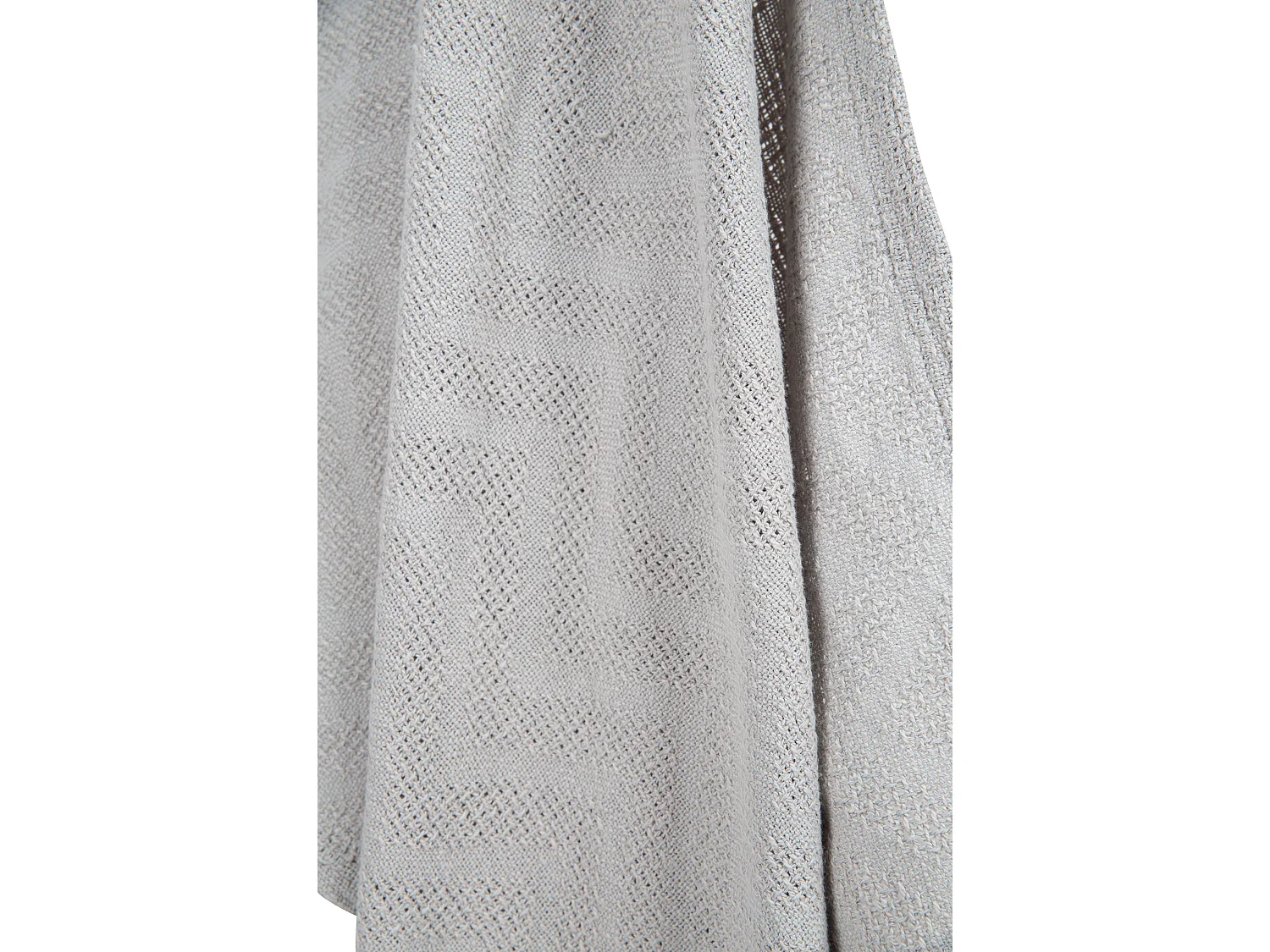 Coperta per Bambini Biologica Lil Planet in Grigio Effetto Maglia - Morbida, Ecologica e Traspirante