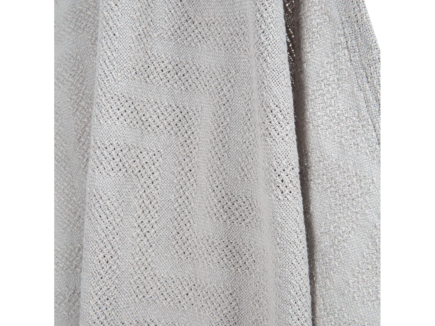 Coperta per Bambini Biologica Lil Planet in Grigio Effetto Maglia - Morbida, Ecologica e Traspirante