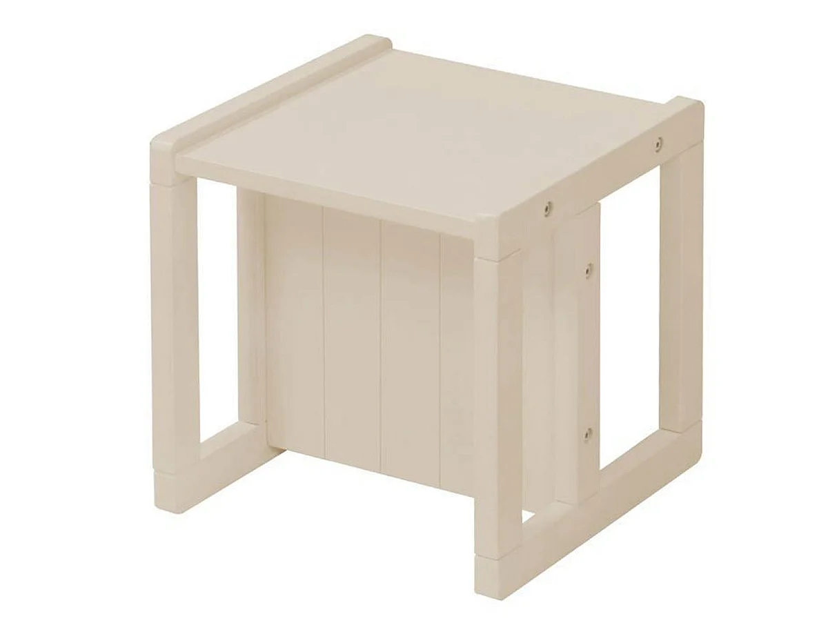 Tabouret évolutif enfant ROBA 3 hauteurs - Laqué Beige Cachemire