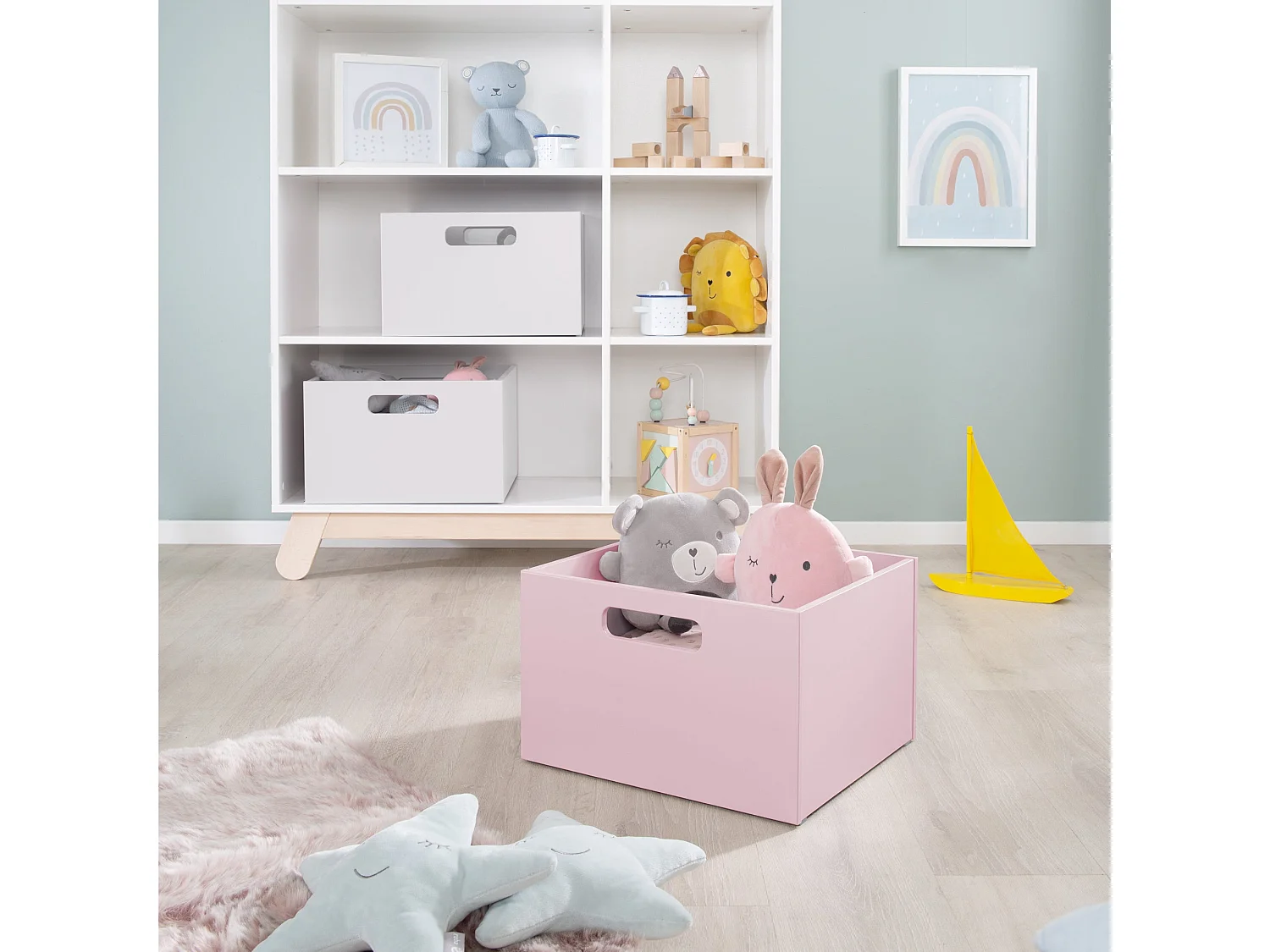Boîte de Rangement pour Jouets Roba en Divers Coloris - Idéale pour l'Organisation de la Chambre d'Enfant