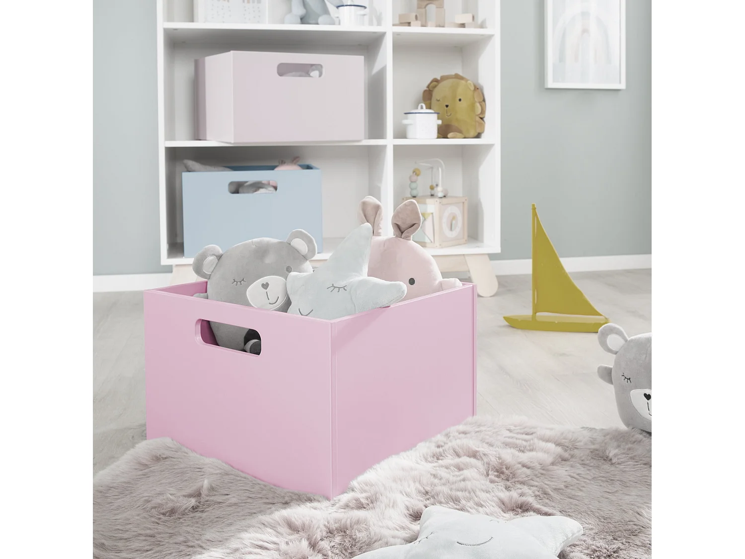 Boîte de Rangement pour Jouets Roba en Divers Coloris - Idéale pour l'Organisation de la Chambre d'Enfant