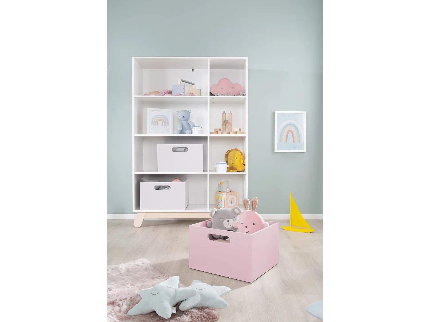 Boîte de Rangement pour Jouets Roba en Divers Coloris - Idéale pour l'Organisation de la Chambre d'Enfant