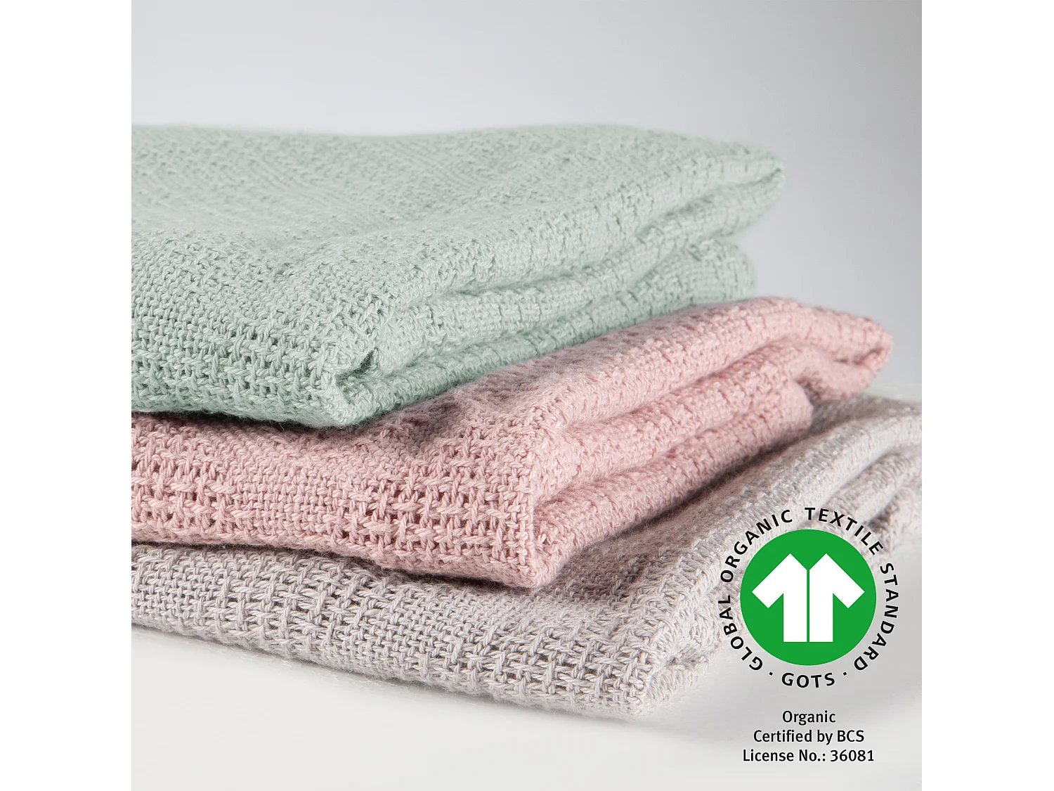 Coperta per Bambini Biologica roba Lil Planet in Verde Ghiaccio - Morbida & Ecologica