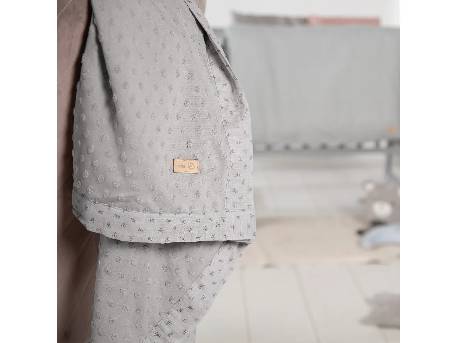 Coperta per Neonati Biologica Lil Planet in Grigio - Morbida, Ecologica e Traspirante