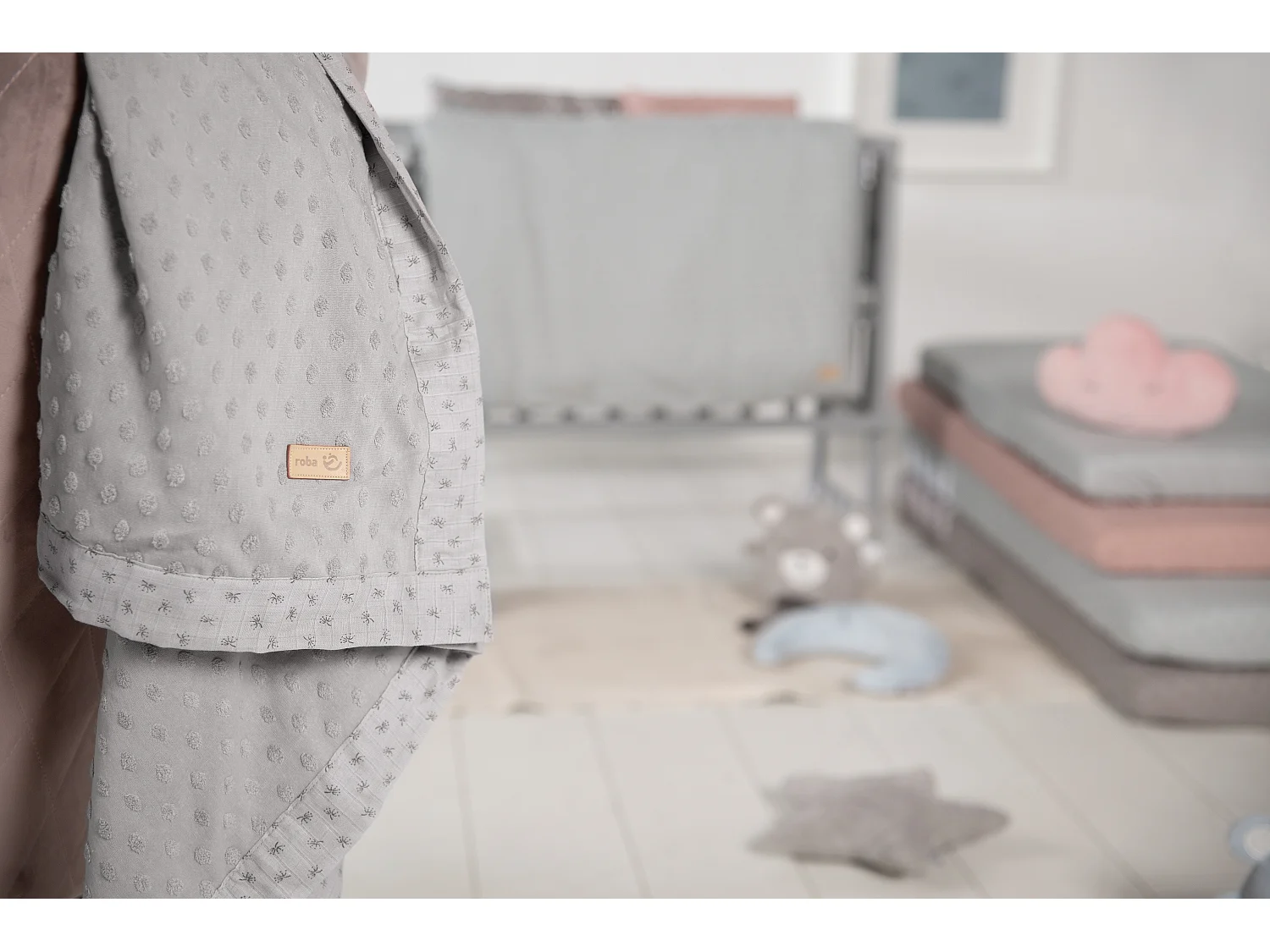 Coperta per Neonati Biologica Lil Planet in Grigio - Morbida, Ecologica e Traspirante