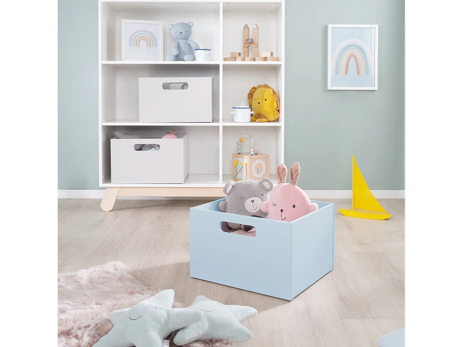 Boîte de Rangement pour Jouets Roba en Divers Coloris - Idéale pour l'Organisation de la Chambre d'Enfant