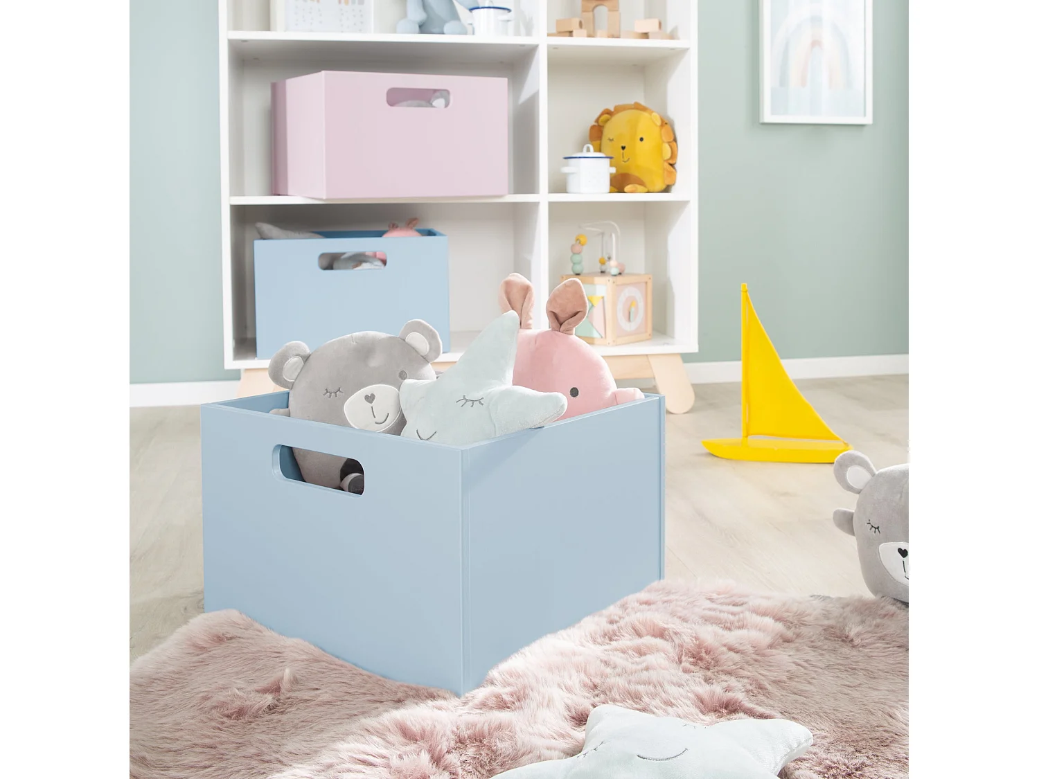 Boîte de Rangement pour Jouets Roba en Divers Coloris - Idéale pour l'Organisation de la Chambre d'Enfant