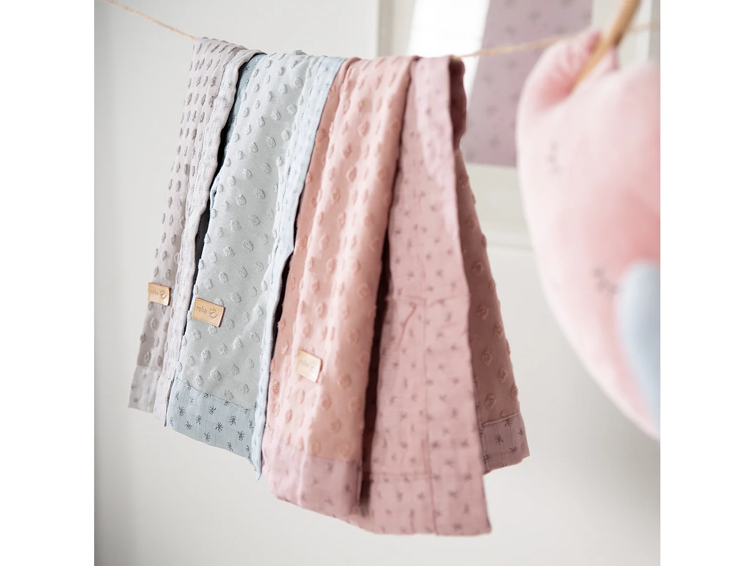Coperta per Bambini Lil Planet in Cotone Biologico Rosa - Morbida, Assorbente e Ecologica