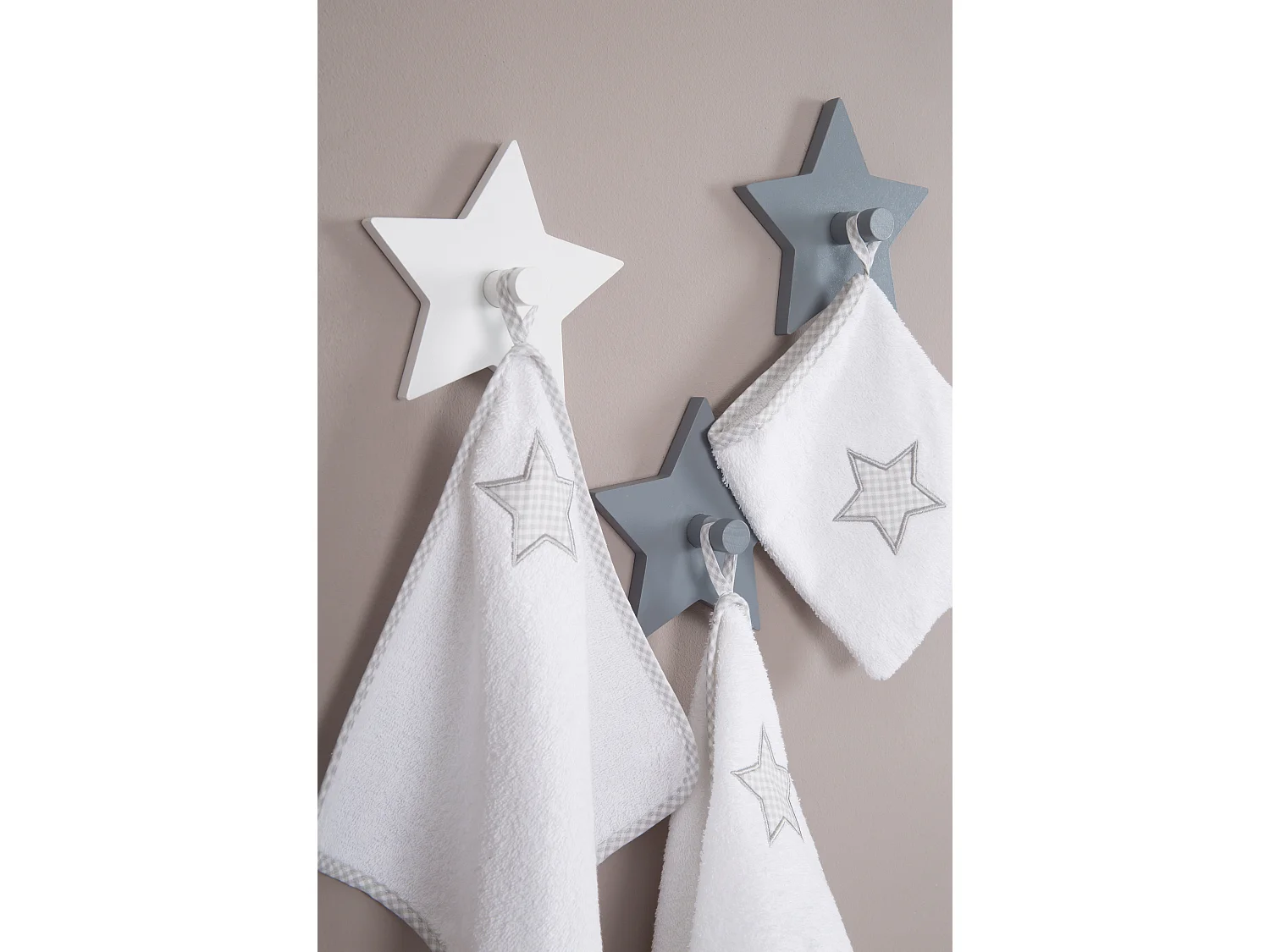 3er Set Wandhaken Little Stars