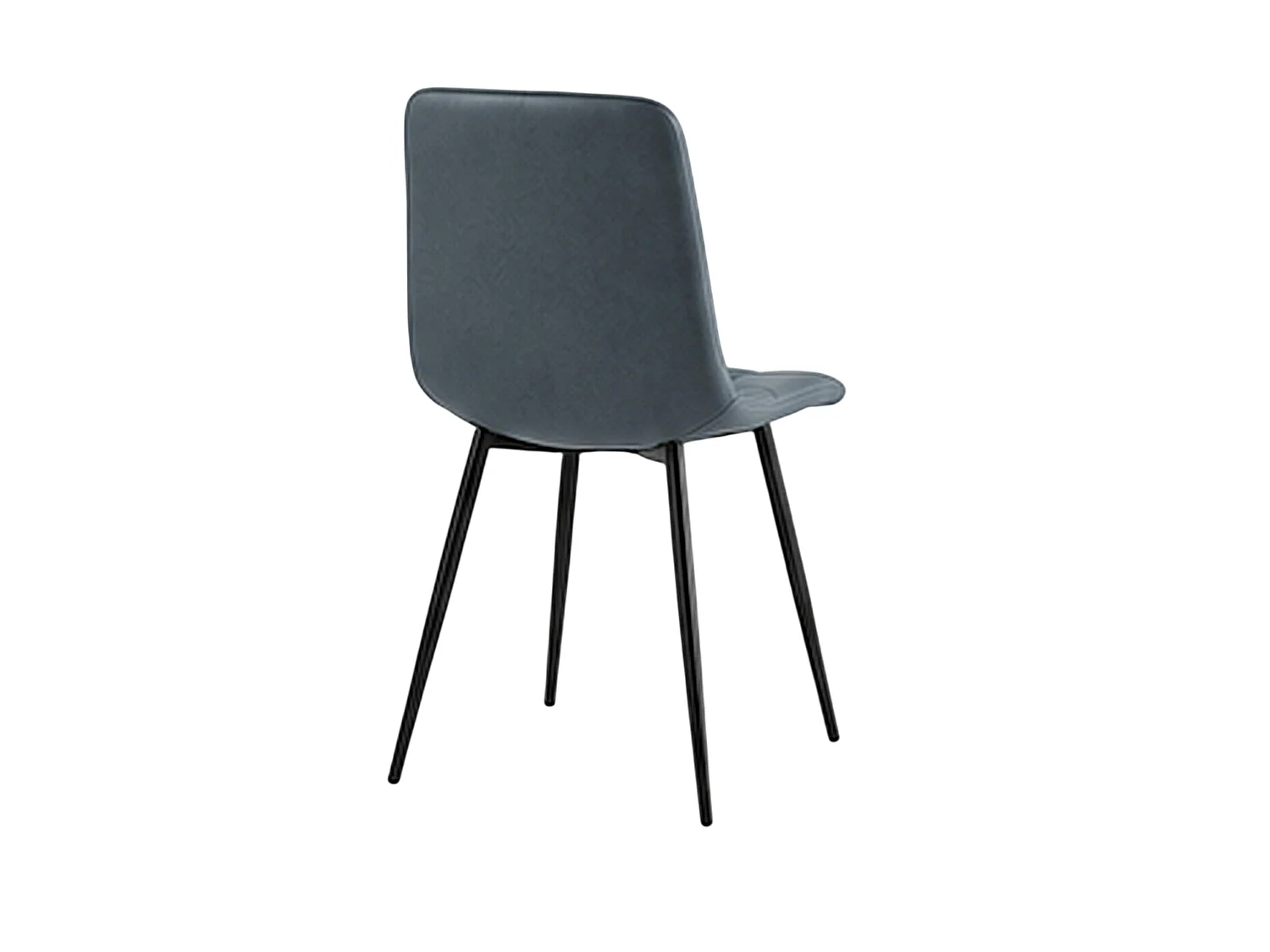 Chaise bleu arctique motif damier (lot de 2) LORA