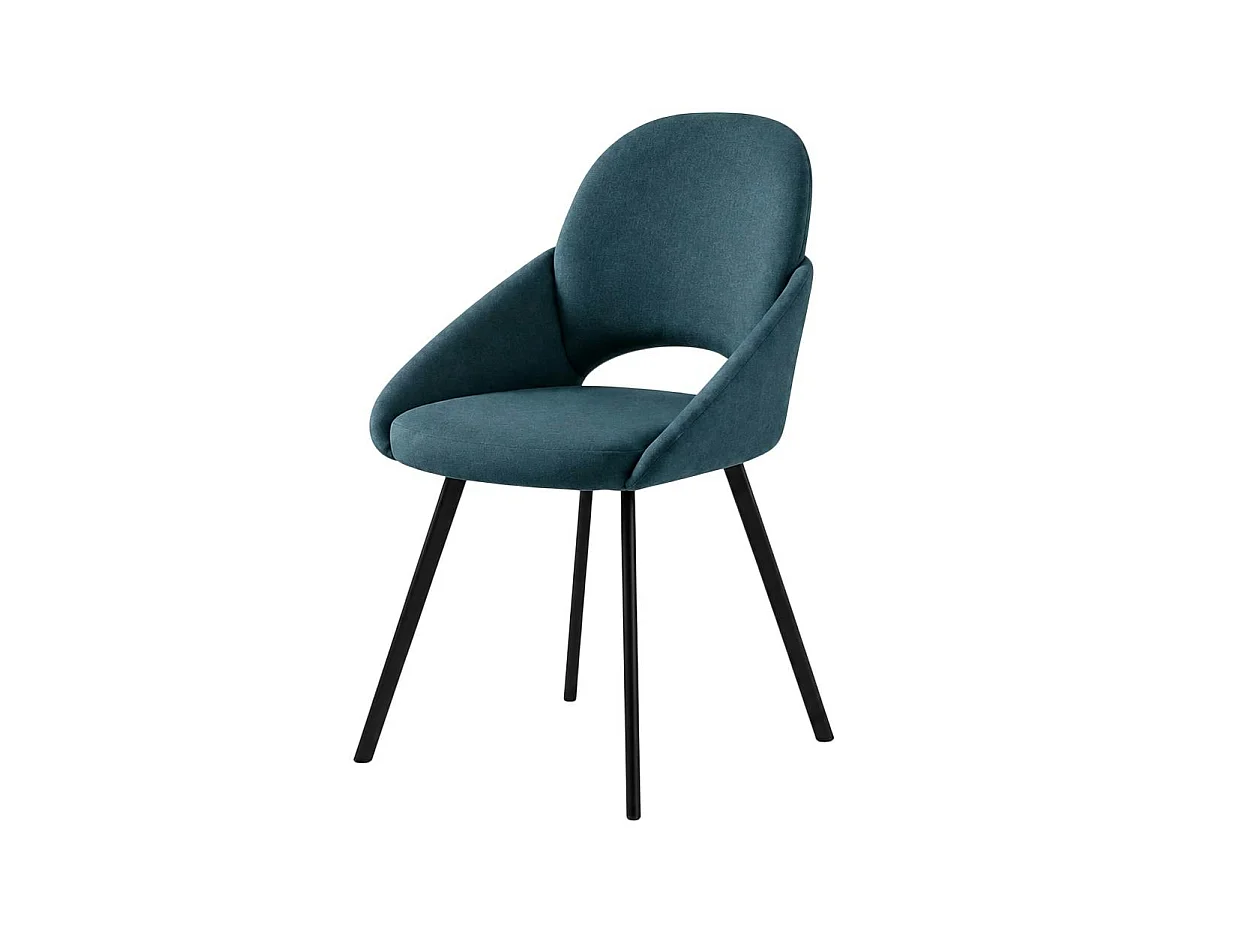 Chaise bleue à accoudoirs intégrés (x2) AUREN