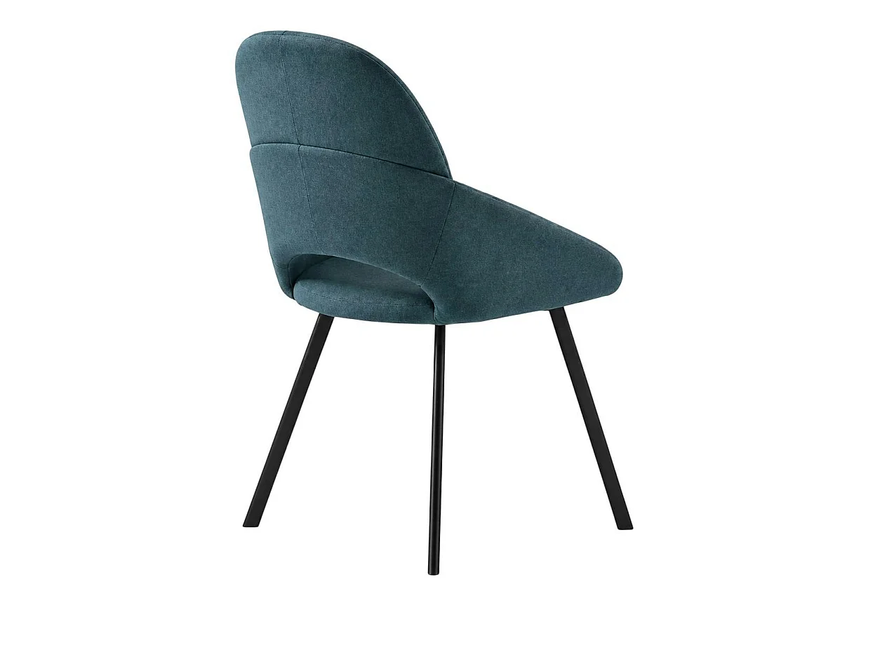 Chaise bleue à accoudoirs intégrés (x2) AUREN