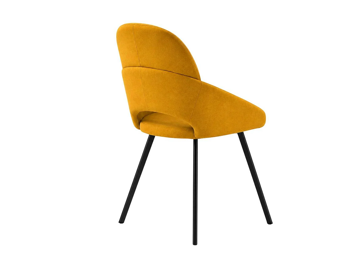 Chaise moutarde à accoudoirs intégrés (x2) AUREN