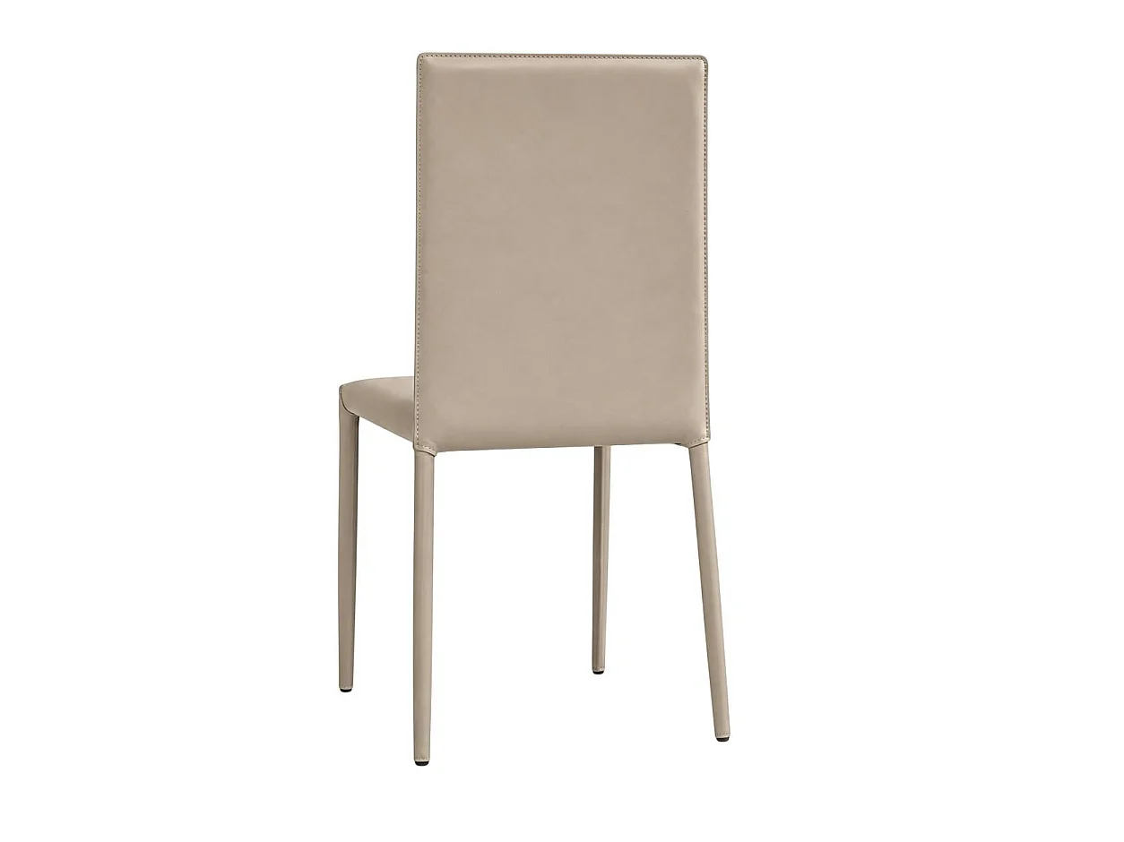 Chaise de salle à manger taupe moderne (lot de 2) LORA