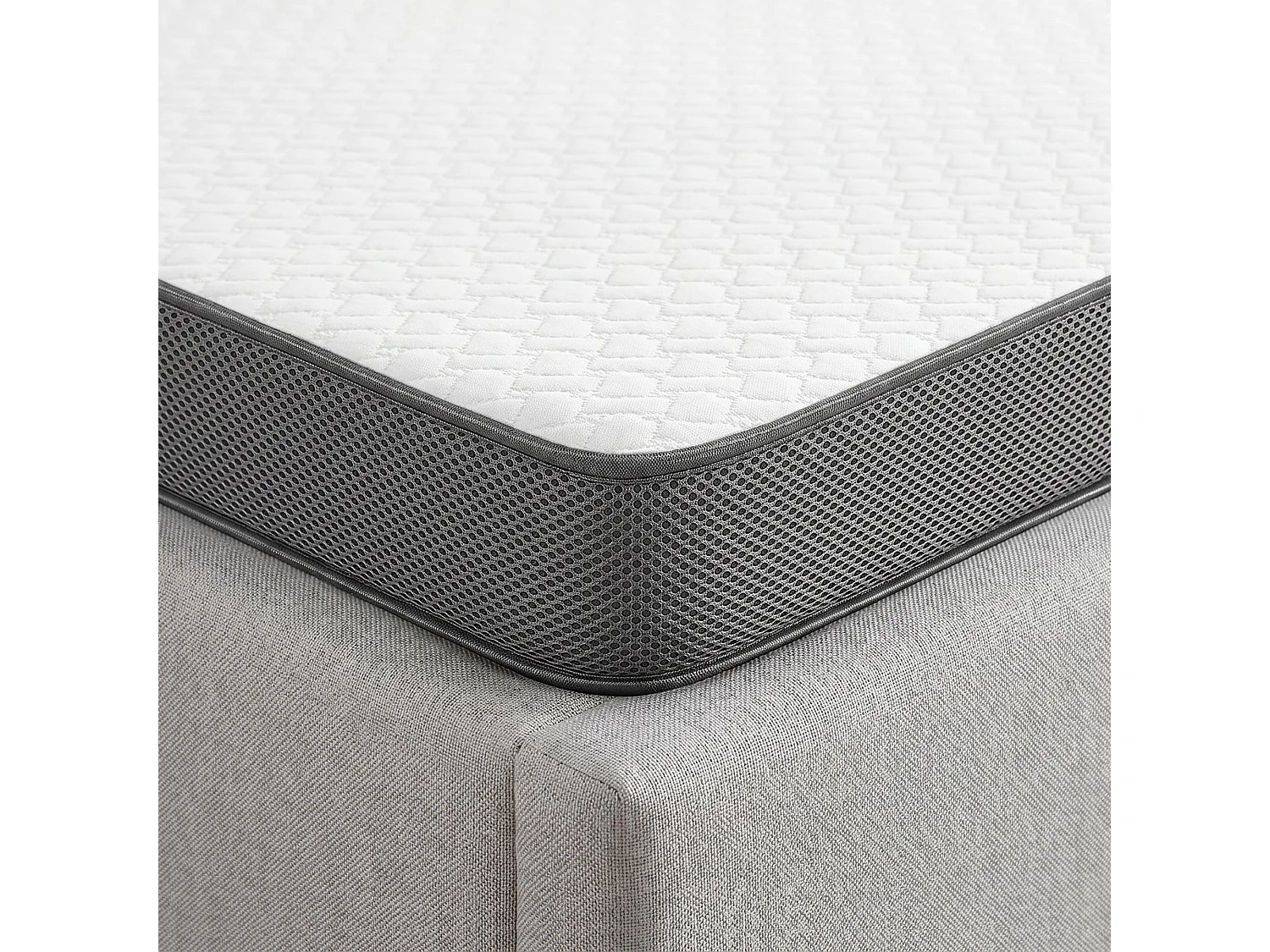 Surmatelas 140x200cm Mousse haute résilience, épaisseur 7 cm, double face – H2 (souple) / H3 (ferme)