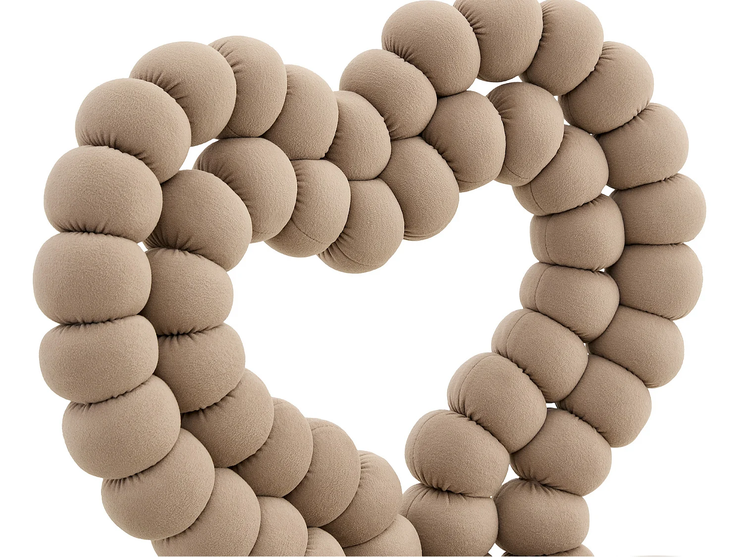 Perle Cœur, Lot de 2 Chaises Salle à Manger en Velours, Chaise Design avec Dossier Évidé en Cœur Formé de Billes Sphériques, Pieds Métal Noir ou Doré
