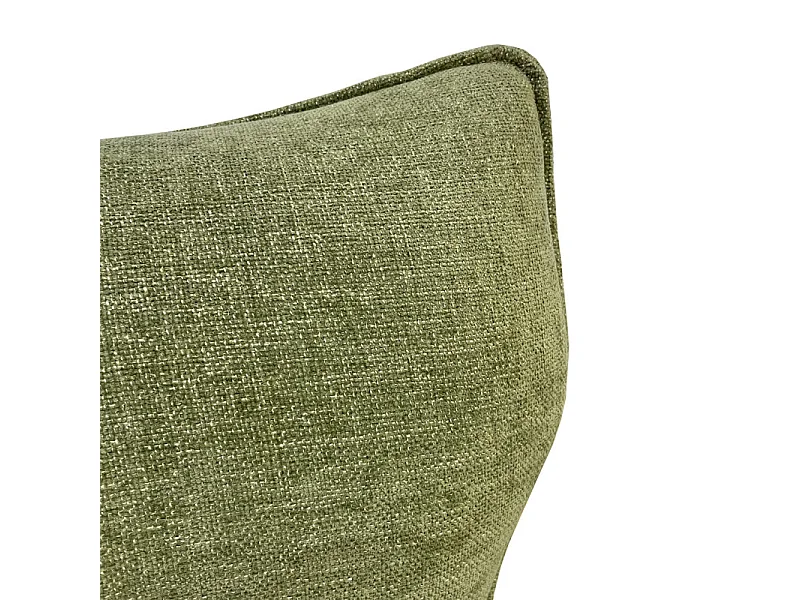 Chaise rotative 360° en tissu vert rembourrage ergonomique - PHIL