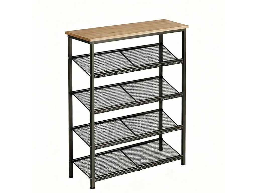 Armoire de salle de bain blanche de style scandinave à 2 portes avec étagères, montée au mur, 55 cm