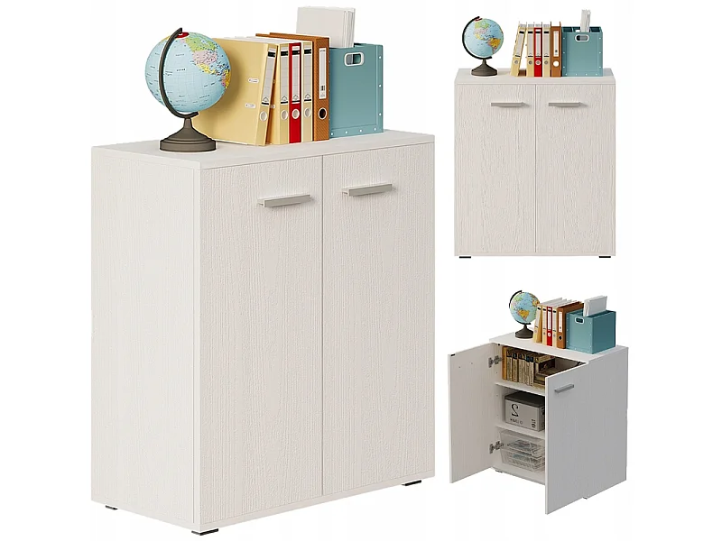 Commode, meuble de rangement, étagère blanche à tiroirs pour chambre à coucher ou salon, style loft moderne, 90 cm
